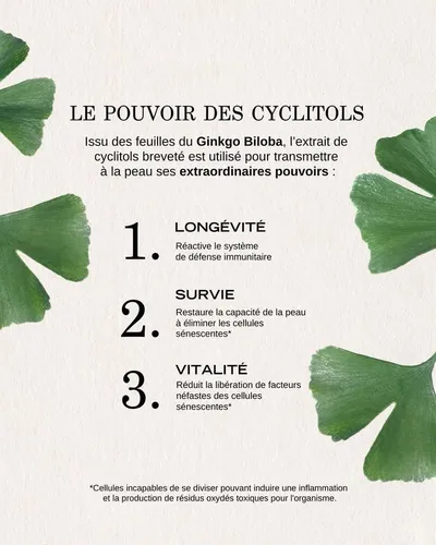 Cyclitols : l’innovation qui révolutionne l’anti-âge 🌿✨
Longtemps, le rétinol a été la star des soins anti-âge… mais saviez-vous qu’il existe une alternative naturelle, puissante et mieux tolérée ? 💡

🔬 Les Cyclitols, encapsulés dans notre extrait breveté de feuilles de Ginkgo Biloba, sont de véritables activateurs de longévité cellulaire :�
✔️ Ils réactivent le système de défense de la peau pour lutter contre le vieillissement�
✔️ Ils stimulent la régénération cutanée 2 fois plus vite
✔️ Ils sont hautement tolérés, parfaits même pour les peaux sensibles
Contrairement au rétinol, qui peut causer rougeurs et irritations, les Cyclitols offrent une efficacité anti-âge globale sans compromis sur le confort. 🌟

💚 NEO-SERUM, premier concentré de longévité PAYOT, met cette innovation au cœur de sa formule pour une peau plus forte, plus lisse et éclatante de vitalité.

Prêt(e) à passer à la nouvelle génération de soins anti-âge ? ✨ @payotofficial #payot #institutdebeauté #beauty #skincare #regeneration #eclat