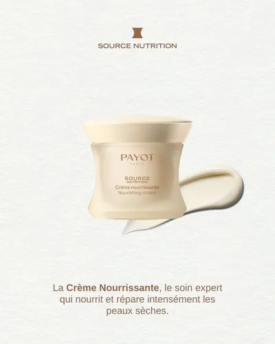 🐝 Bienvenue au cœur de la ruche 🍯

PAYOT dévoile Source Nutrition, une nouvelle gamme experte dédiée aux peaux sèches à très sèches.
Inspirée par les trésors de la nature ; miel de mimosa, gelée royale, cire d’abeille et céramides de carthame, elle nourrit, répare et protège intensément la peau.
 
Un rituel sensoriel en 3 soins irrésistibles :
✨ Crème Nourrissante 
✨ Baume Réparateur
✨ Huile à Lèvres
 
💛 La ruche n’a jamais été aussi généreuse.

🐝
#Payot #SourceNutrition #BeePower #HoneyCare #NaturalSkincare #DrySkinRelief #GlowingSkin #CleanBeauty #BeeInspired #HoneyLovers #institutdebeauté #beaute #miel